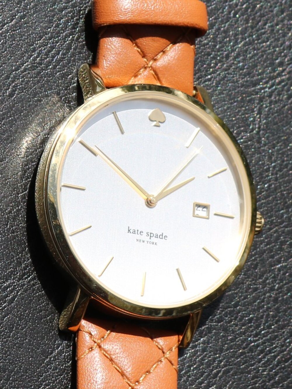 Kate Spade New York Metro Grand Quilted Leather Watch